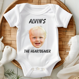 Custom Face Baby Girl Boy Geburtstagsparty Neuborn Strampler