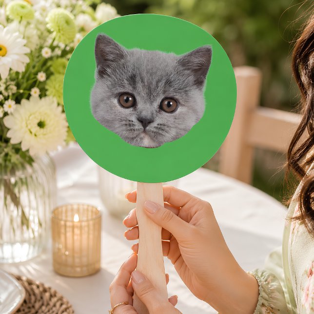 Custom Face Cat Cutout Junggeselinnen-Abschied Geb Fächer (Von Creator hochgeladen)