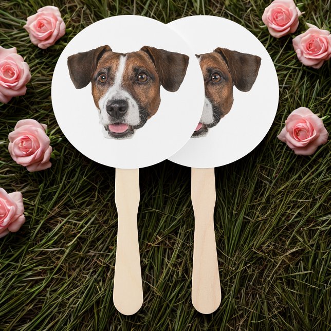 Custom Face Dog Cutout Junggeselinnen-Abschied Geb Fächer (Von Creator hochgeladen)