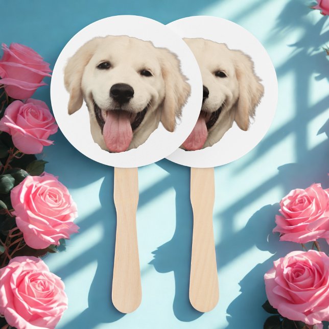 Custom Face Dog Cutout Junggeselinnen-Abschied Geb Fächer (Von Creator hochgeladen)