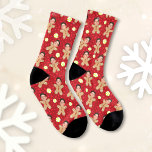Custom Face Foto Gingerbrett Men Christmas Socks Socken<br><div class="desc">Sonnenducken,  die eine Personalisierung ermöglichen,  mit jemandes (sehr eng zugeschnittenem) Gesichtsbild auf allen kleinen Lebkuchenmenschen</div>