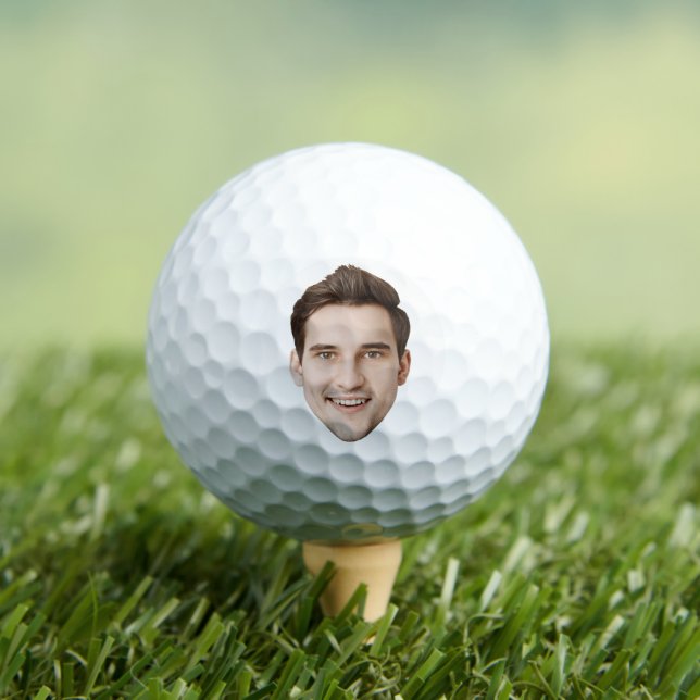 Custom Face Golf Geschenke für Männer Personalisie Golfball (Insitu T-Shirt)