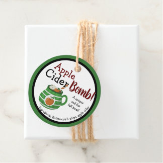 Custom Fall Apple Cider Bomb Tags Geschenkanhänger