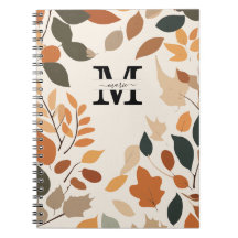 Custom Fall Monogram Floral Personalisiert