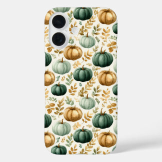 Custom Fall Pumpkin Foto Frame iPhone 16 Hülle