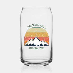 Custom Fall Retreat Sunset Mountain Party Dosenglas