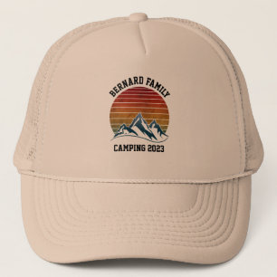 CUSTOM FAMILIENWIEDERSEHEN CAMPING SONNENUNTERGANG TRUCKERKAPPE