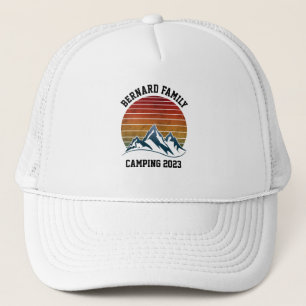 CUSTOM FAMILIENWIEDERSEHEN CAMPING SONNENUNTERGANG TRUCKERKAPPE