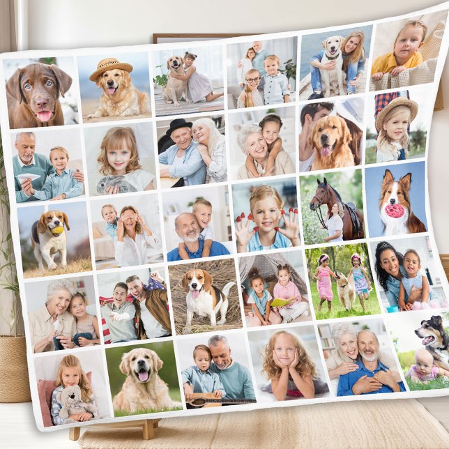 Custom Family 30 Foto Collage Niedliche Erinnerung Fleecedecke (Von Creator hochgeladen)