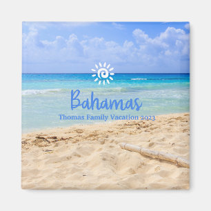 Custom Family Bahamas Beach Weihnachten Magnet