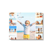 Custom Family Beach Portrait Wall Art 9 Kids Summe
