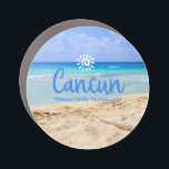 Custom Family Cancun Beach Urlaub Reise Auto Magnet<br><div class="desc">Niedliches personalisierbares Cancun Trip Souvenir. Anpassung: Change Caption und Jahr,  um es einzigartig zu machen.</div>