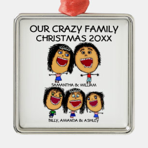 Custom Family Cartoon Weihnachtsschmuck