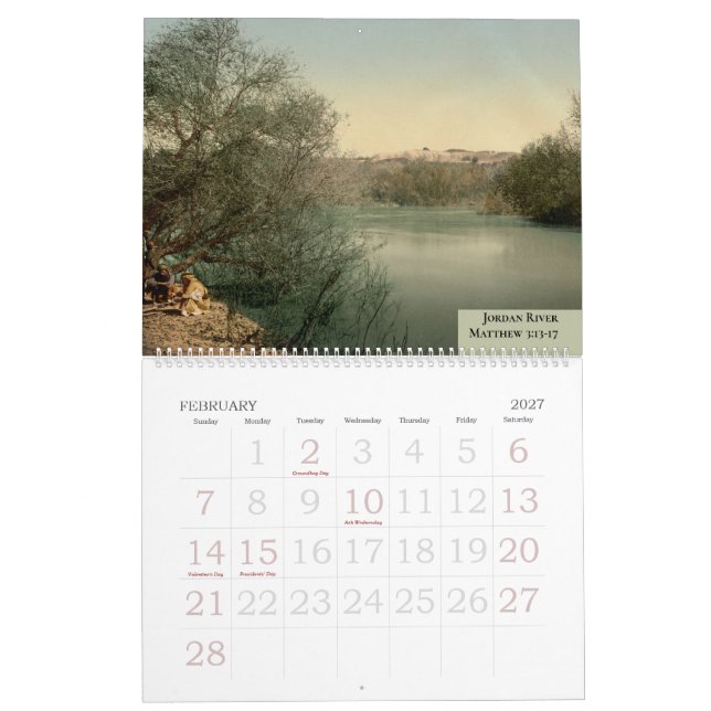Custom Family Christian New Testament Kirche Cale Kalender (Feb 2027)