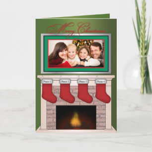 Custom Family Christmas Card Feiertagskarte