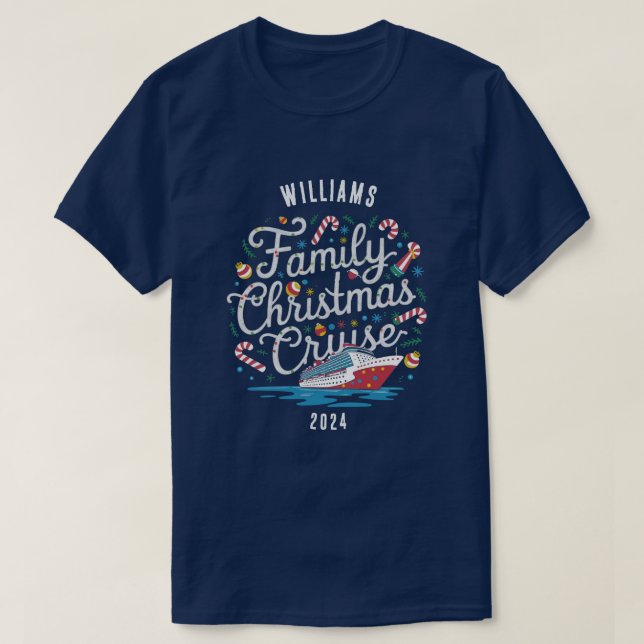 Custom Family Christmas Cruise Group Matching T-Shirt (Design vorne)
