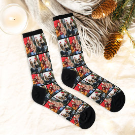 Custom Family Christmas Foto Collage Bild Socken