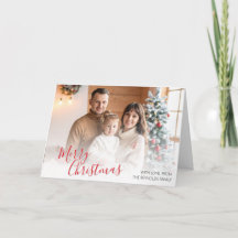 Custom Family Christmas Grußkarte