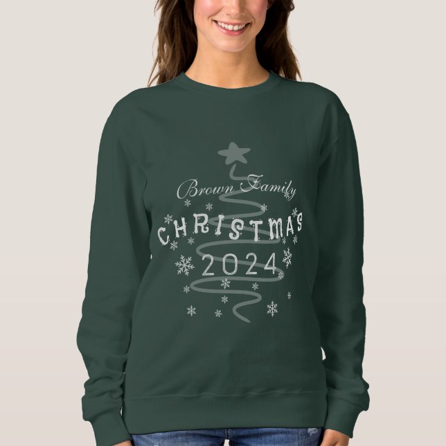 Custom Family Christmas Sweatshirt (Vorderseite)