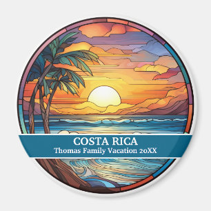 Custom Family Costa Rica Trip Imitate aus festem G Magnet