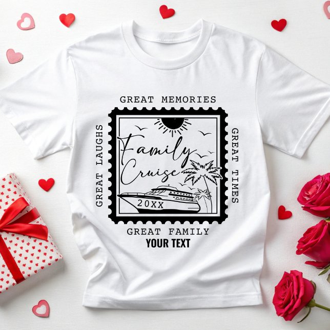 Custom Family Cruise 2025 Vacation Cruise Square T-Shirt (Von Creator hochgeladen)