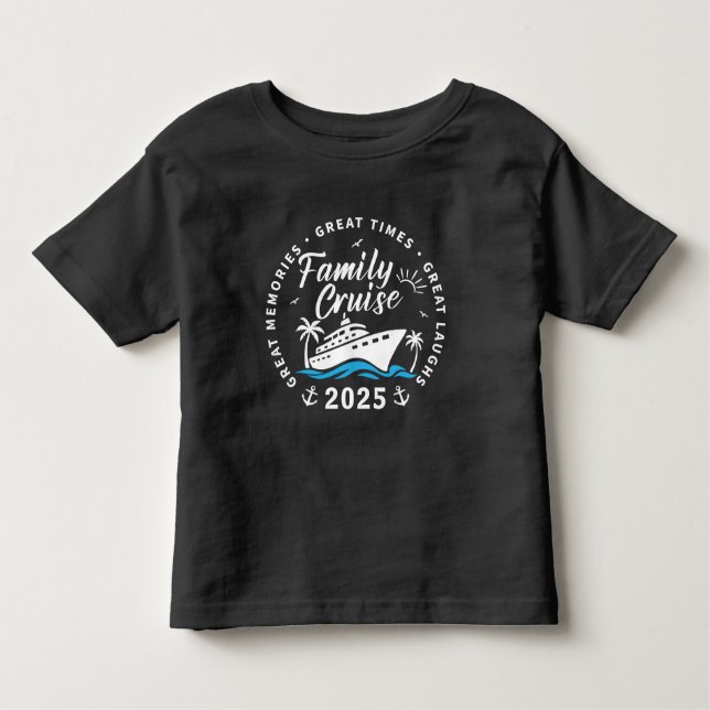 Custom Family Cruise Group Matching Kreuzfahrt Kleinkind T-shirt (Vorderseite)