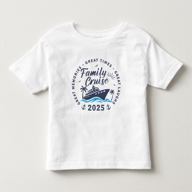 Custom Family Cruise Group Matching Kreuzfahrt Kleinkind T-shirt (Vorderseite)