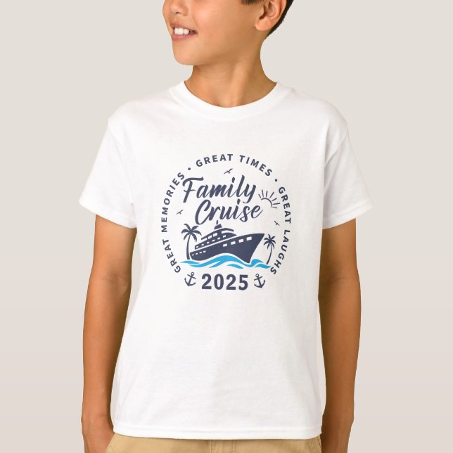 Custom Family Cruise Group Matching Kreuzfahrt T-Shirt (Vorderseite)