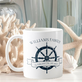 Custom Family Cruise Ship Nautical Vacacation Isla Kaffeetasse