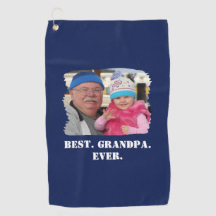 Custom Family Foto Abuelo Nonno Bestes Opa je Golfhandtuch