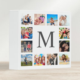 Custom Family Foto Collage Personalized White 3,8 Cm Ordner