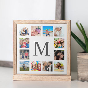 Custom Family Foto Collage Personalized White Fliese
