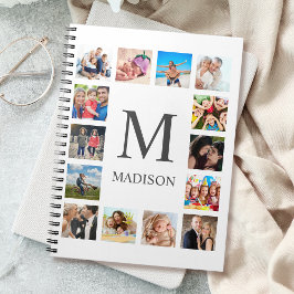 Custom Family Foto Collage Personalized White Notizblock