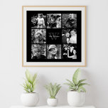 Custom Family Foto Collage Poster<br><div class="desc">Collage aus dem Foto der Familie.</div>
