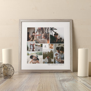 CUSTOM FAMILY FOTO COLLAGE POSTER UND DRUCK