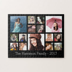 Custom Family Foto Collage Puzzle