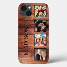 Custom Family Foto Collage reclased Wood