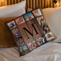 Custom Family Foto Collage reclased Wood