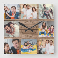 Custom Family Foto Collage Rustikales modernes Hol