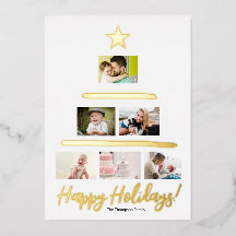 Custom Family Foto Collage Tree Star