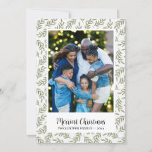 Custom Family Foto Cypress Holiday Weihnachtskarte