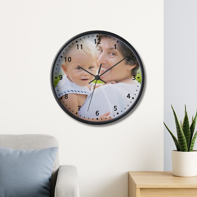 Custom Family Foto - Großmutter Muttertag Uhr (Custom Family Photo – Grandma Mother’s Day Clock
)