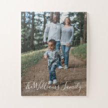 Custom Family Foto Jigsaw Puzzle
