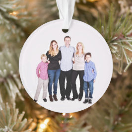 Custom Family Foto Weihnachten Ornament