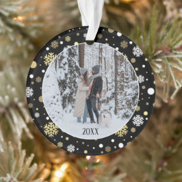 Custom Family Foto Weihnachten Personalisiert 2025 Ornament