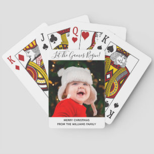 Custom Family Foto Weihnachts Party Game  Spielkarten