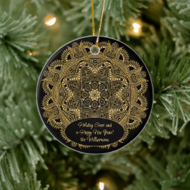 Custom Family Foto Weihnachtstext Personalisiert Keramik Ornament