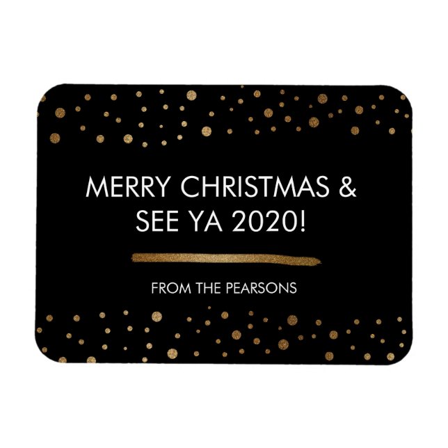 Custom Family Frory Weihnachten und See Ya 2020 Magnet (Horizontal)