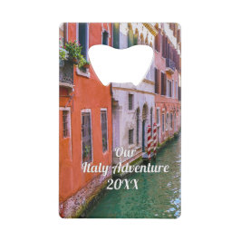 Custom Family Italy Trip Photo  Geldbeutel Flaschenöffner