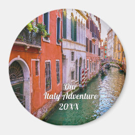 Custom Family Italy Trip Photo  Magnet